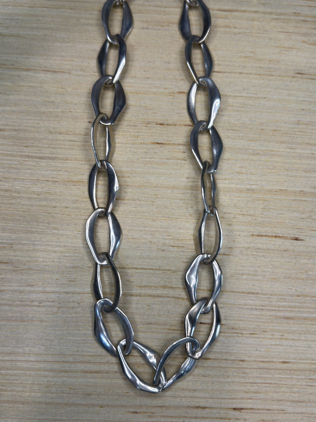 Tiffany & Co. Necklace 925 Sterling Silver Elsa Peretti Aegean 147G, 28inch