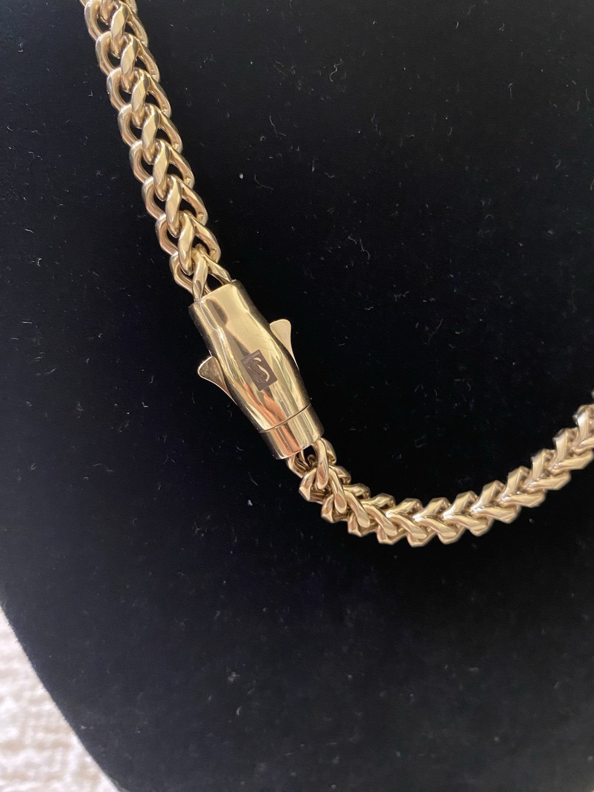 6mm Monaco Franco Necklace 18” Long Gold Plated
