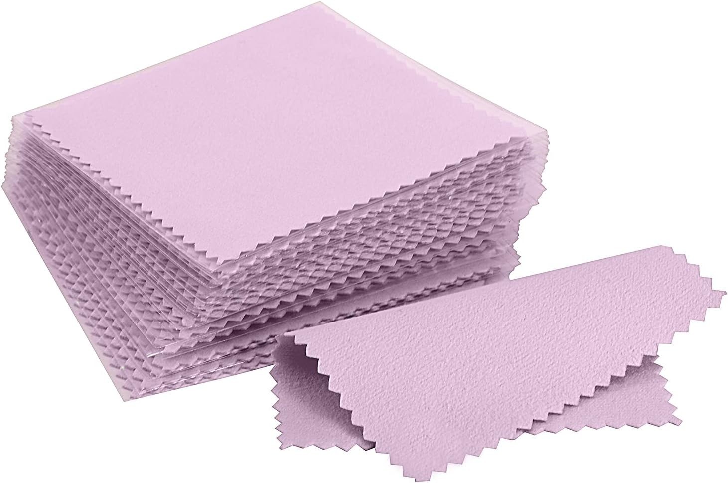 100pcs Premium Jewelry Cleaning Cloth Silver Polishing Cloth Individually