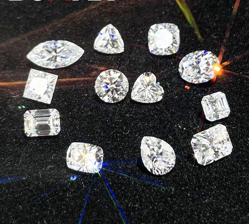 Moissanite Pear Cut Loose Stone D Color VVS1 GRA Certified 3mm-14mm 0.1CT-10CT