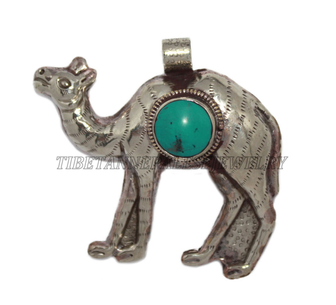 Turquoise pendant Camel Pendant Animal Pendant Tibetan Pendant Nepalese Pendant
