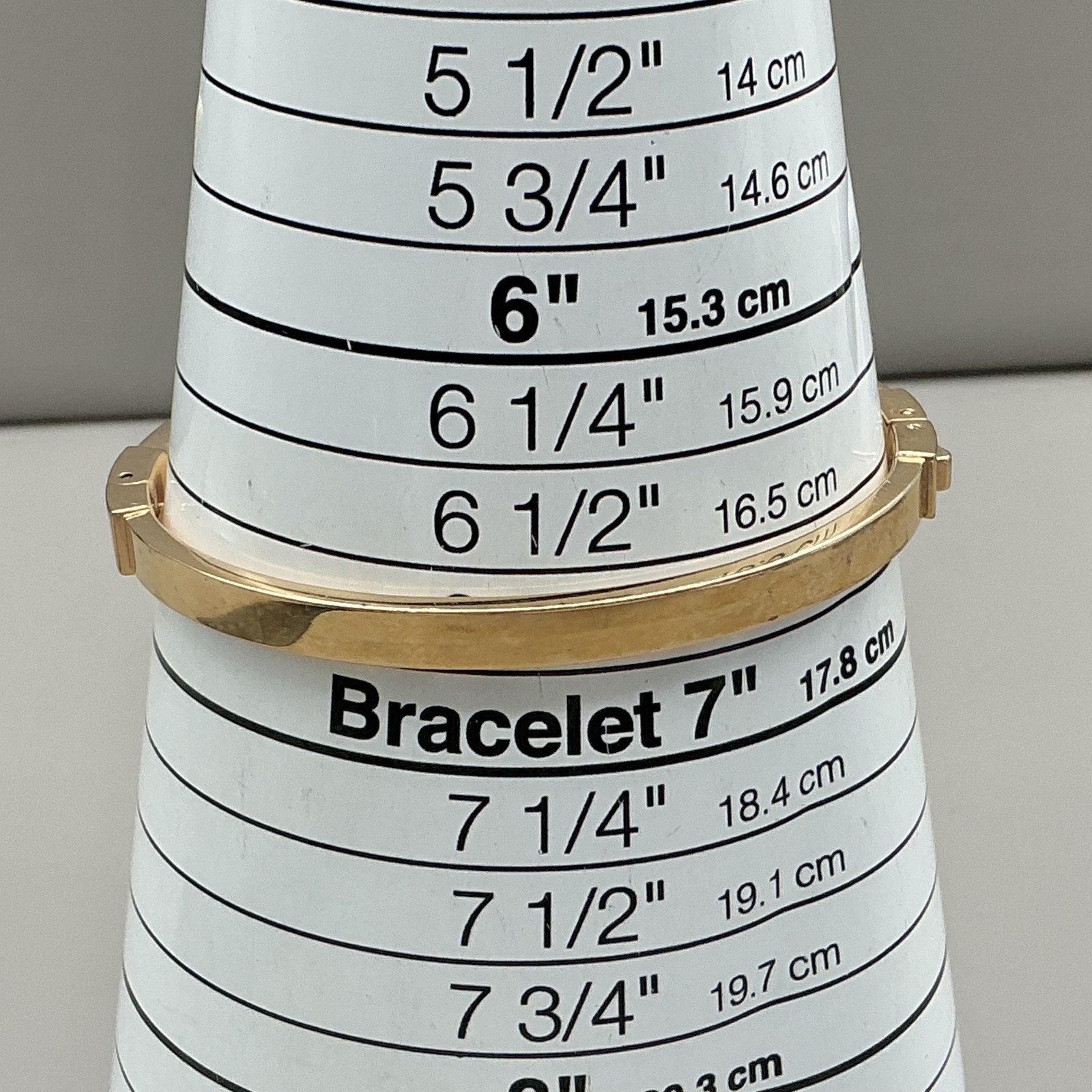 Michael Kors Bracelet Gold Tone Padlock Charm Rhinestone Bangle Womens 7 Inch