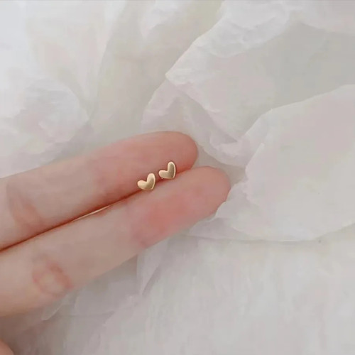 925 Sterling Silver Tiny Leaves Olive Leaf Dainty Minimalist Women Stud Earrings