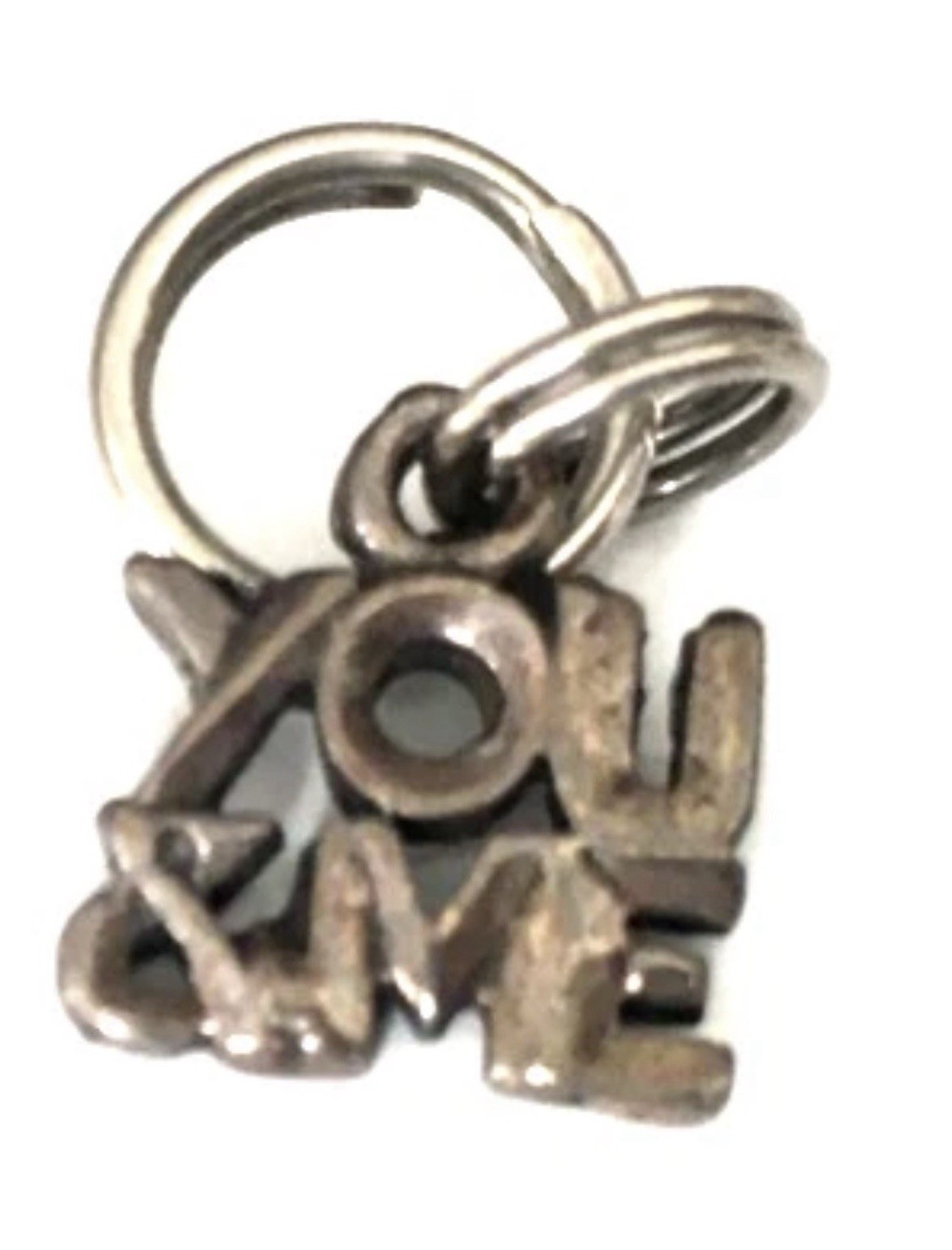 Vintage Sterling Silver .925 “YOU & ME” Love Theme Dangle Charm Or Pendant•
