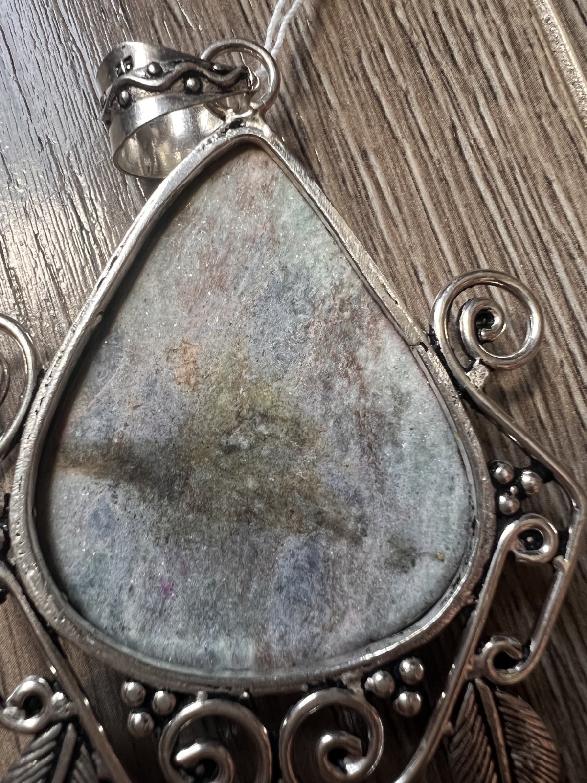 Fushite Stone In 925 Sterling Silver Pendant Jewelry