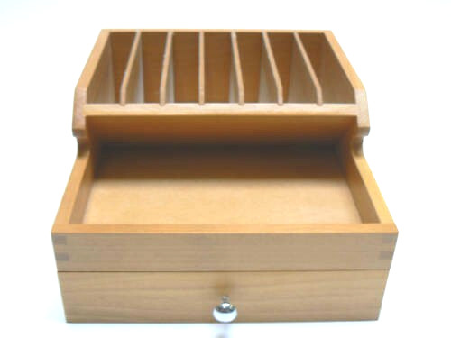 Plier Rack Organizer with Storage Drawer Compartment Jewelry Bench Top Tool