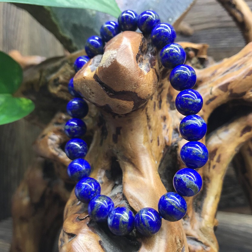 Handmade Lapis Lazuli 8MM Round Beads Healing Reiki Chakra Women Men Bracelet