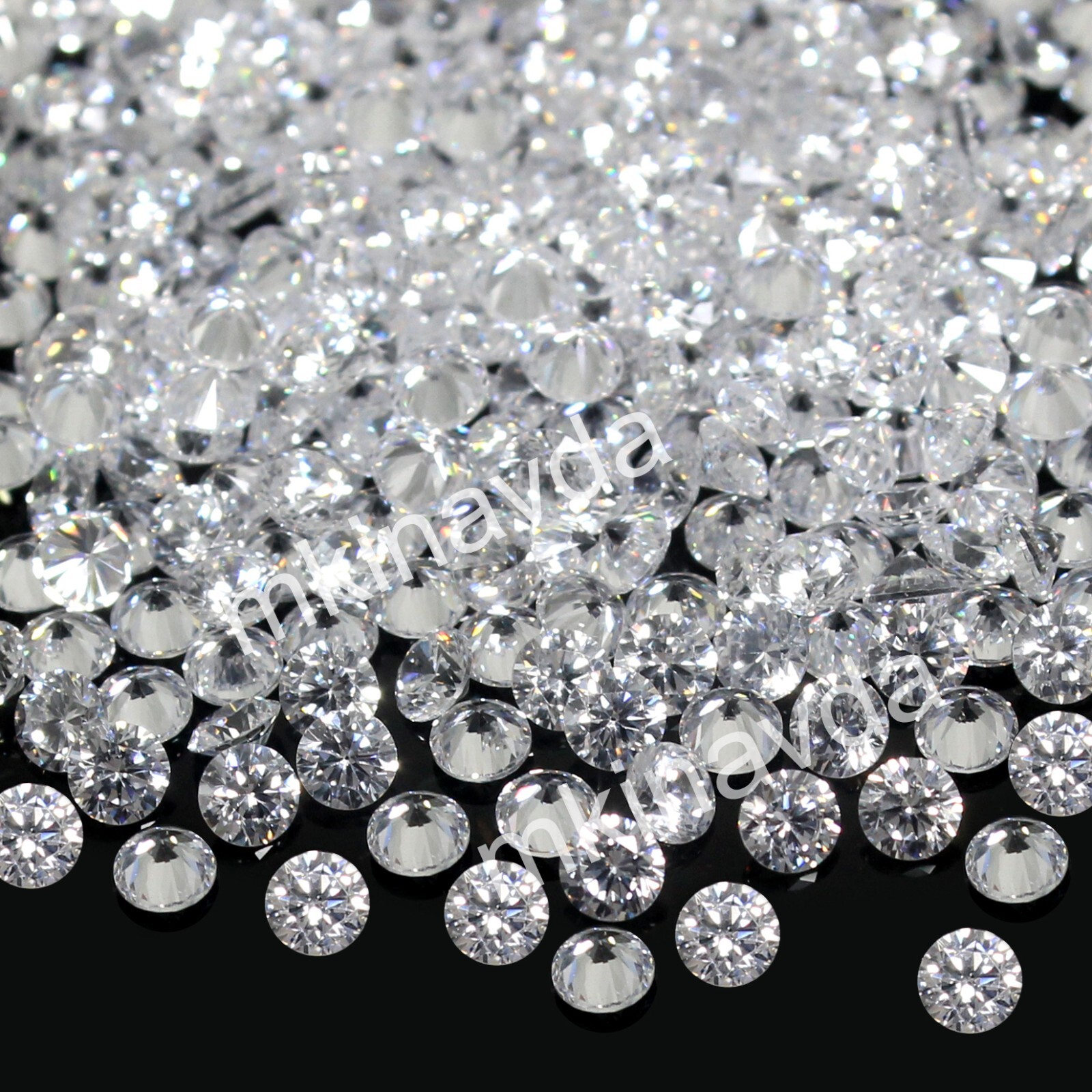 1000 Pc Lot Natural VVS1 D Color CERTIFIED 0.8 mm Round Diamond HIP HOP JEWELERY