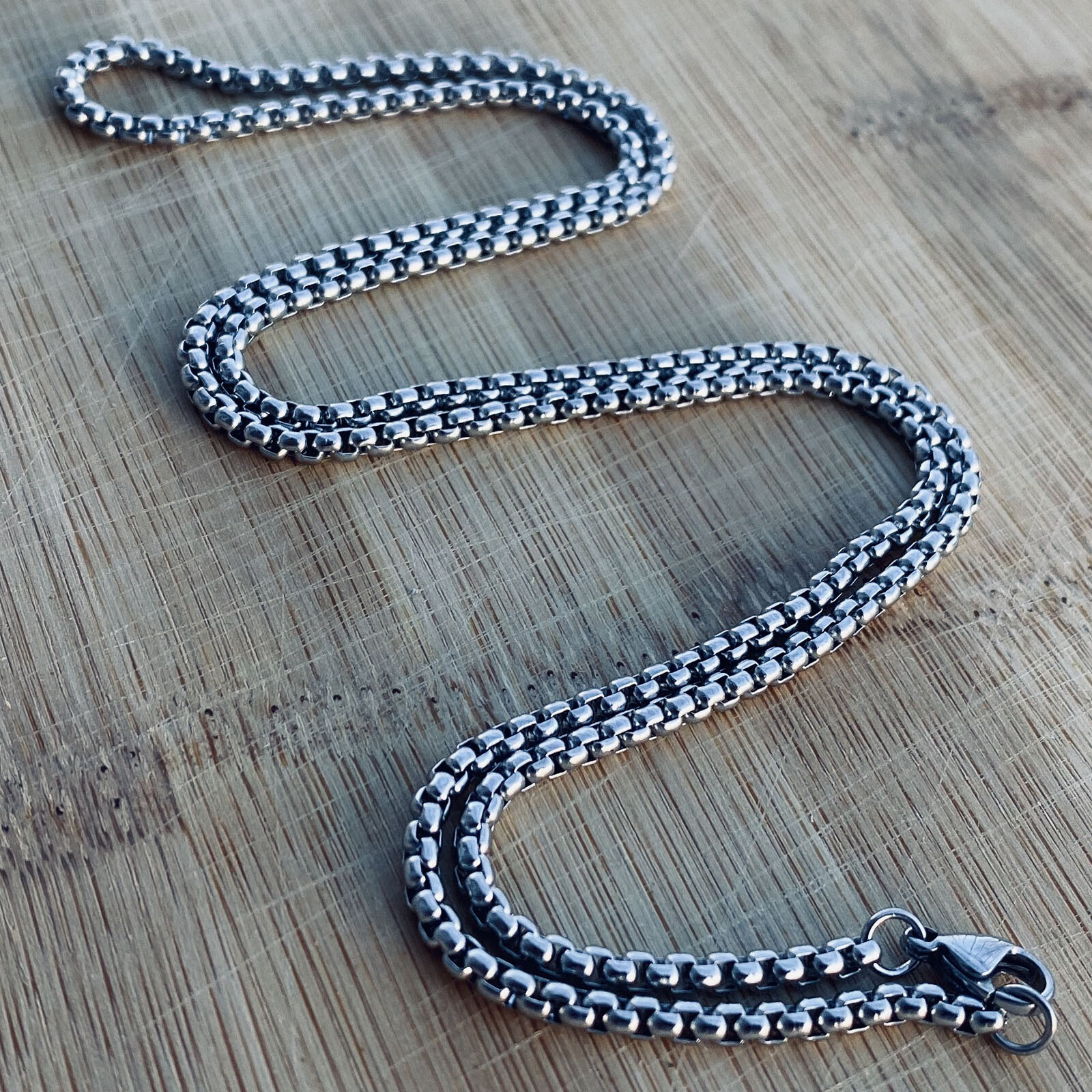 10 x PCS 3MM Wholesale 26 Inch 316L Stainless Steel Rolo Chain Necklace Lot