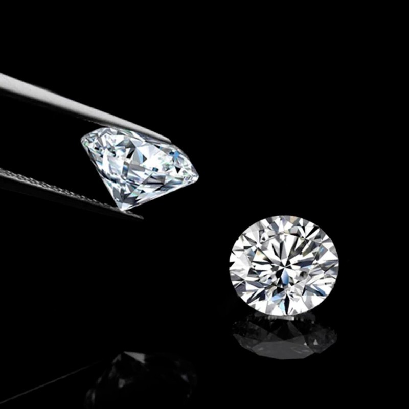 0.1-5ct D Color VVS1 Round Cut Loose Moissanite Real Gem Diamond Stone W/ GRA