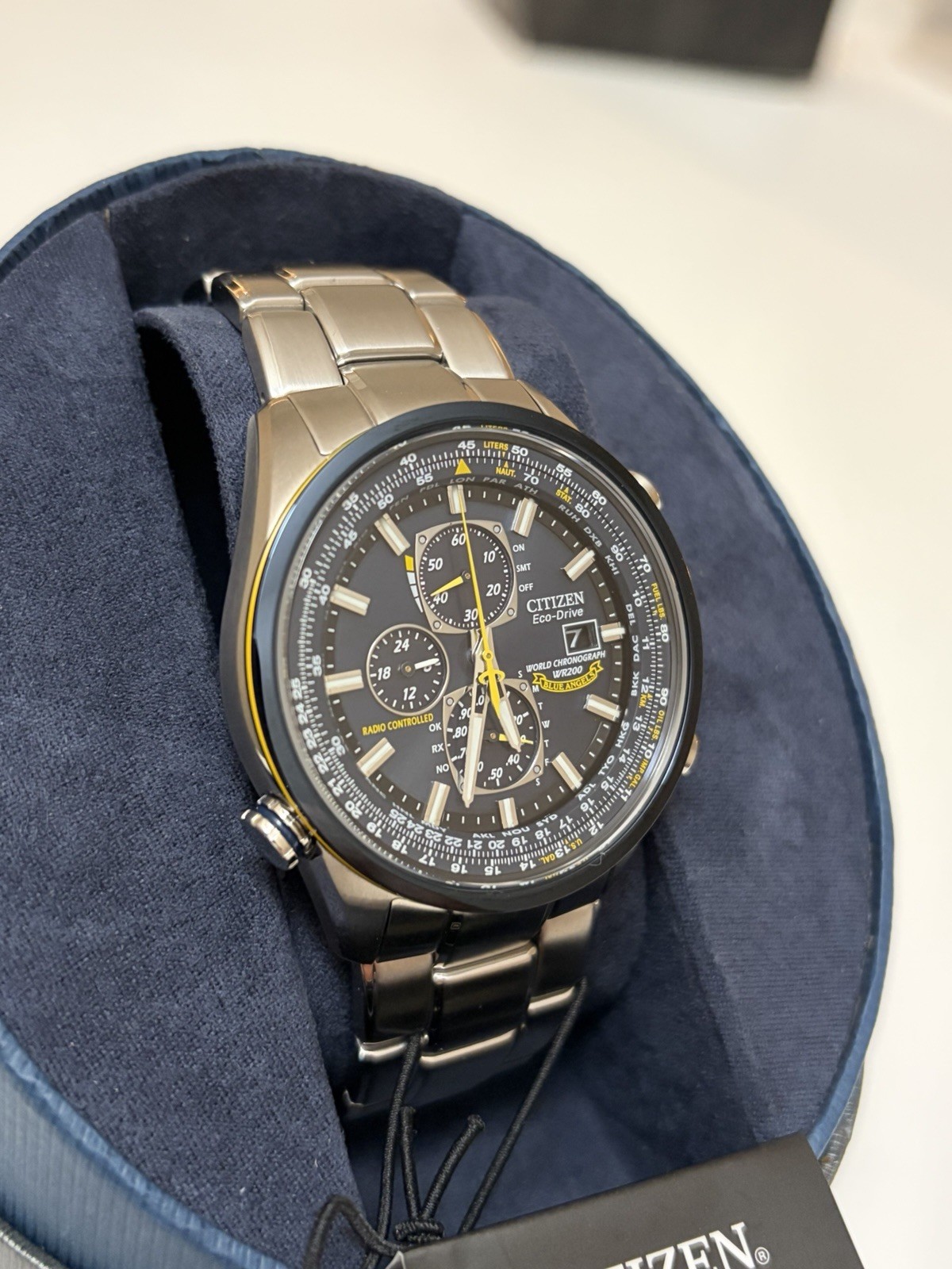Citizen Eco-Drive Men’s Chronograph Radio Controlled World Time 200m Watch