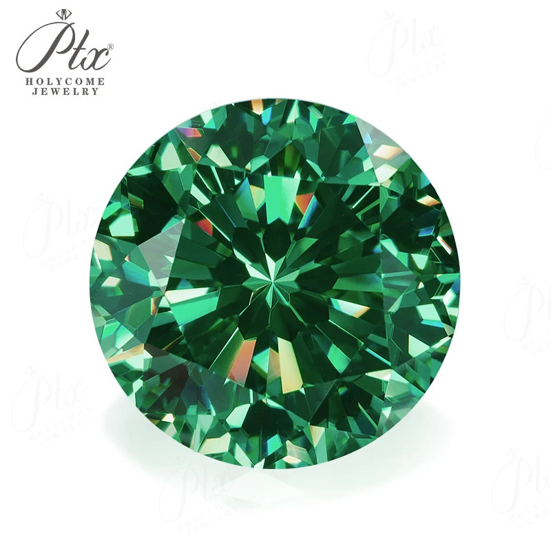 Multicolor Round 0.5-5ct Moissanite Loose 9 Hearts 1 Flower Cut GRA for Jewelry