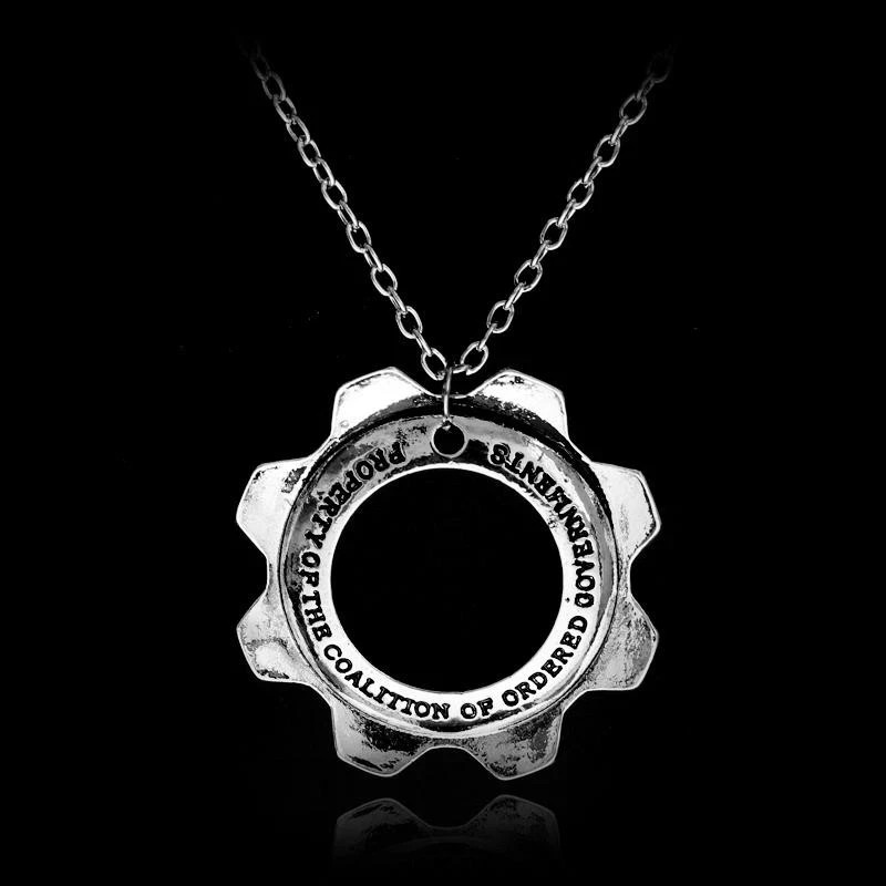 Game Gears of War Necklace Stainless Steel Reactor Necklace Fans Jewelry.