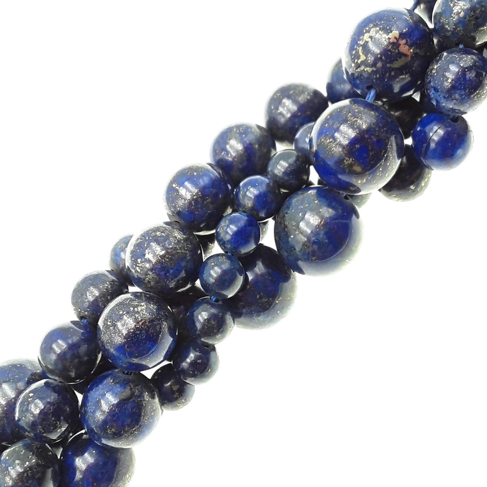 Lapis Lazuli Smooth Round Beads 6mm 8mm 10mm 12mm 15.5″ Strand