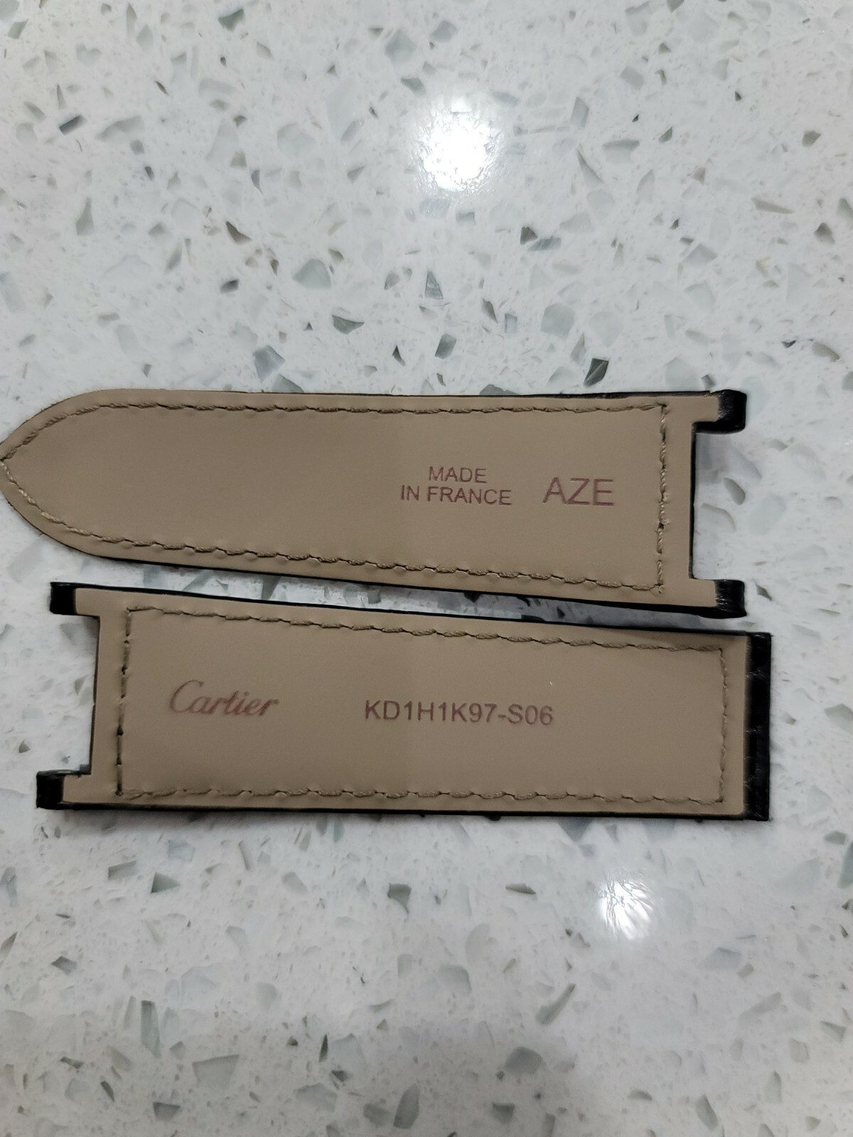 GENUINE Cartier PASHA WATCH STRAP MAT BLACK ALLIGATOR 21.00 mm x 18.25 mm