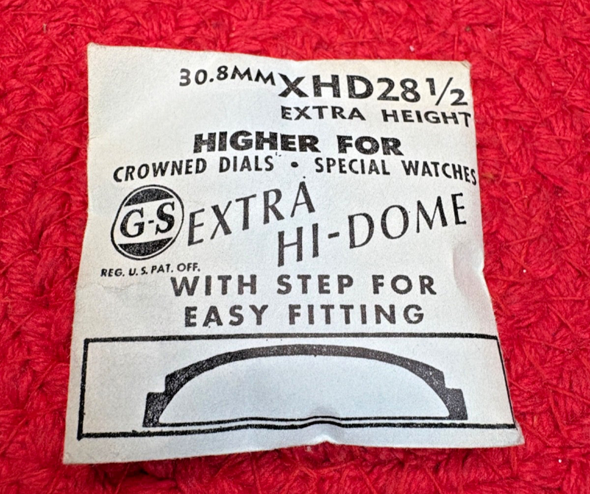 G-S Extra Hi-Dome Watch Crystal XHD Series – Fits Crowned Dials 24.1–35.2