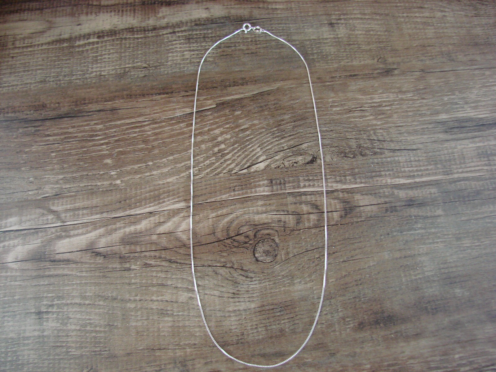 Southwestern Jewelry Sterling Silver Box Chain Necklace 18″ Long x 1 MM