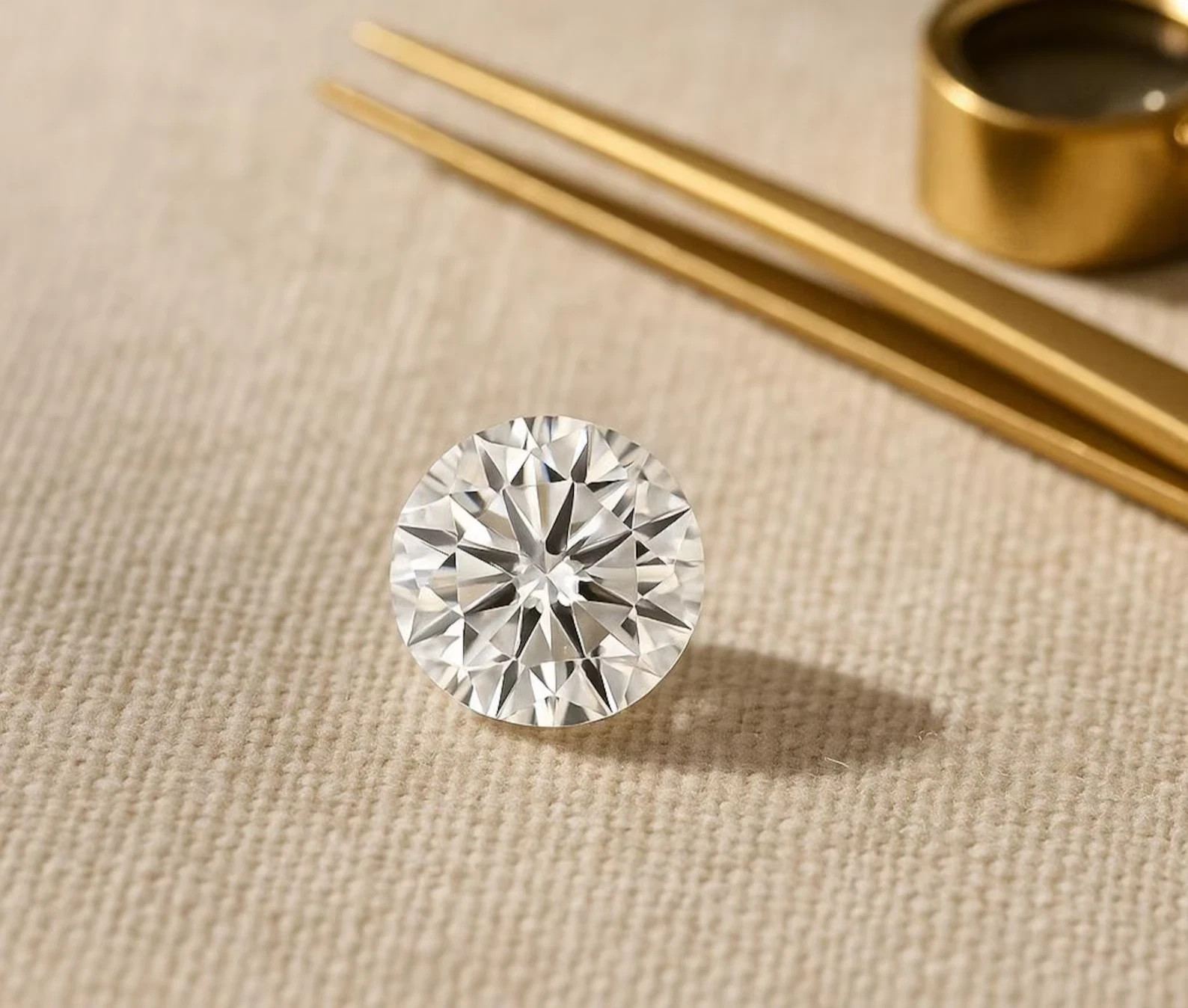 4.00 Carat Round Lab Grown Diamond D Color VVS1 Certified Loose CVD Stone