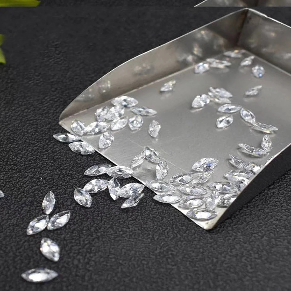 US Hot Sale 1-8pcs Marquise Cut 0.1-5ct Moissanite Loose D Color VVS1 GRA