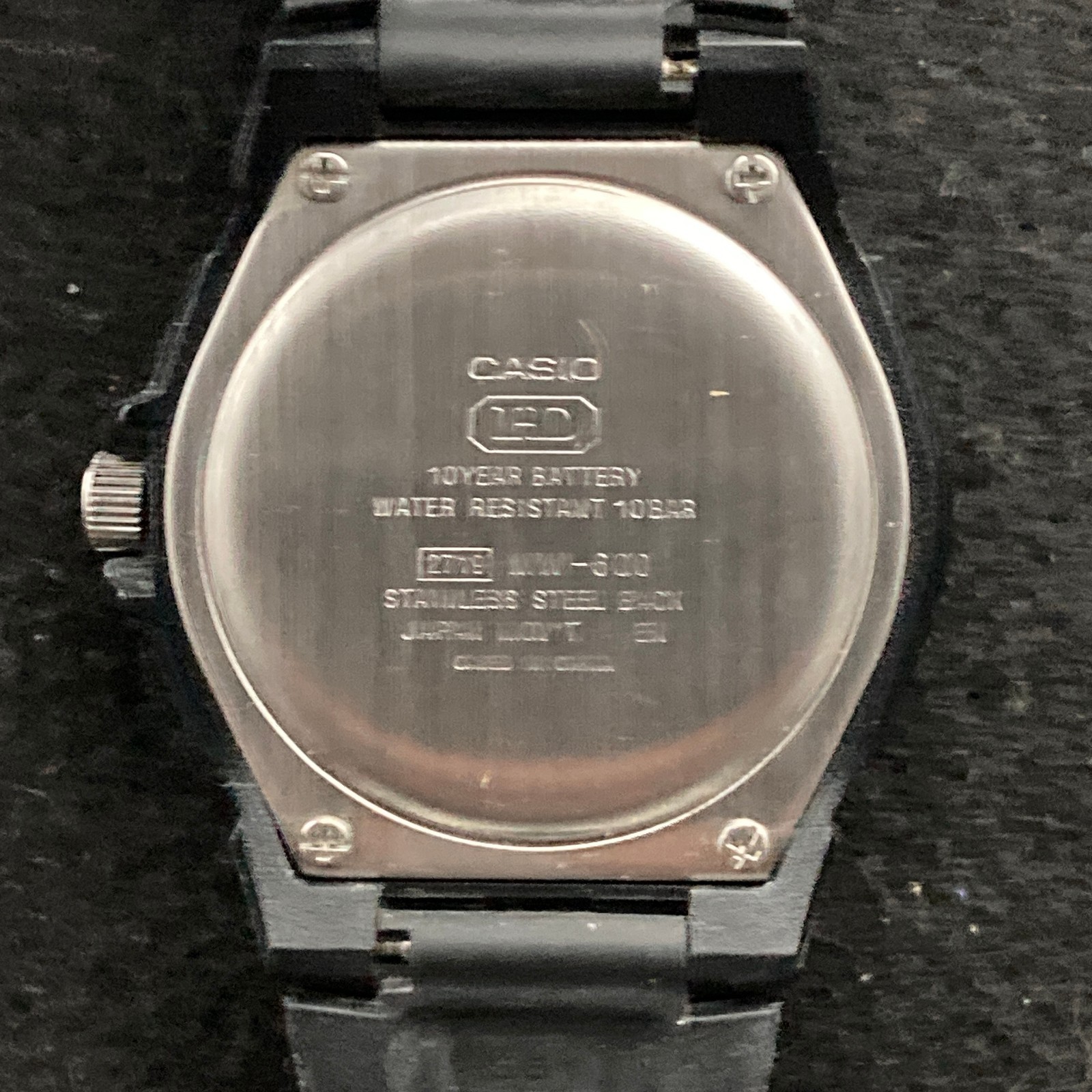 Men’s Casio WM-600 Analog Date Watch Very Good Condition New Battery