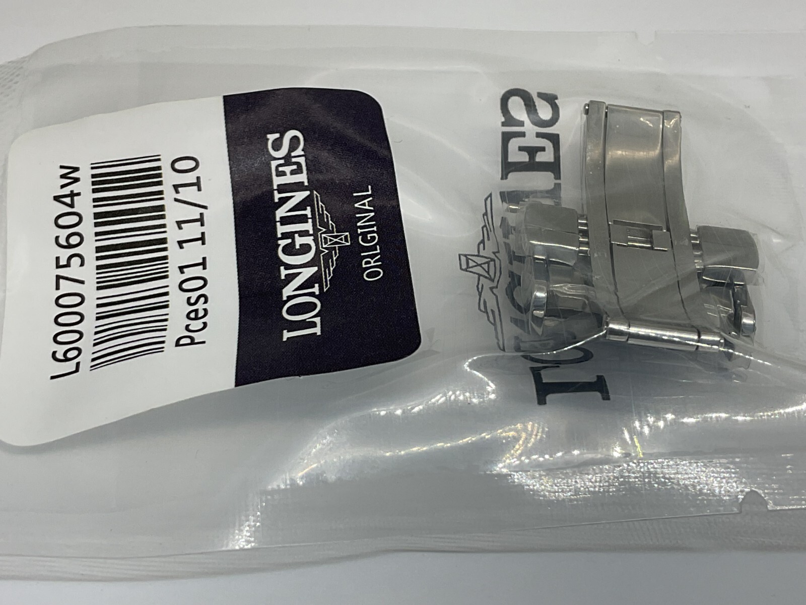 NEW GENUINE LONGINES 18MM DEPLOYMENT CLASP BUCKLE STAINLESS STEEL L639119706