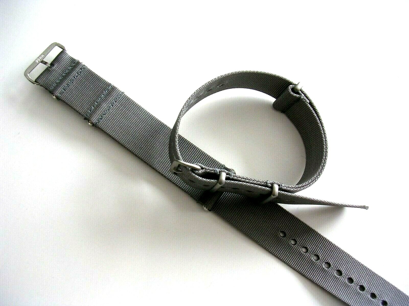 Grey NATO G10 strap Ballistic nylon military Mil Spec MoD watch band USA seller