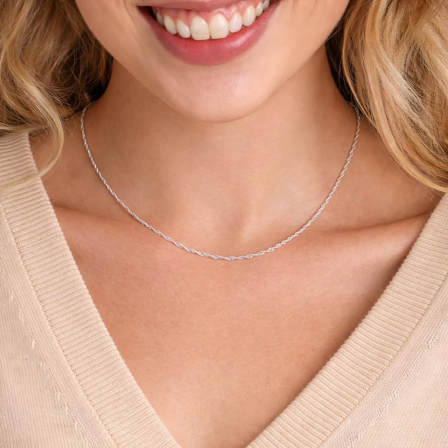 KEZEF 18k Gold Plated 925 Sterling Silver Unisex 14″-36″ Singapore Chain Neck…