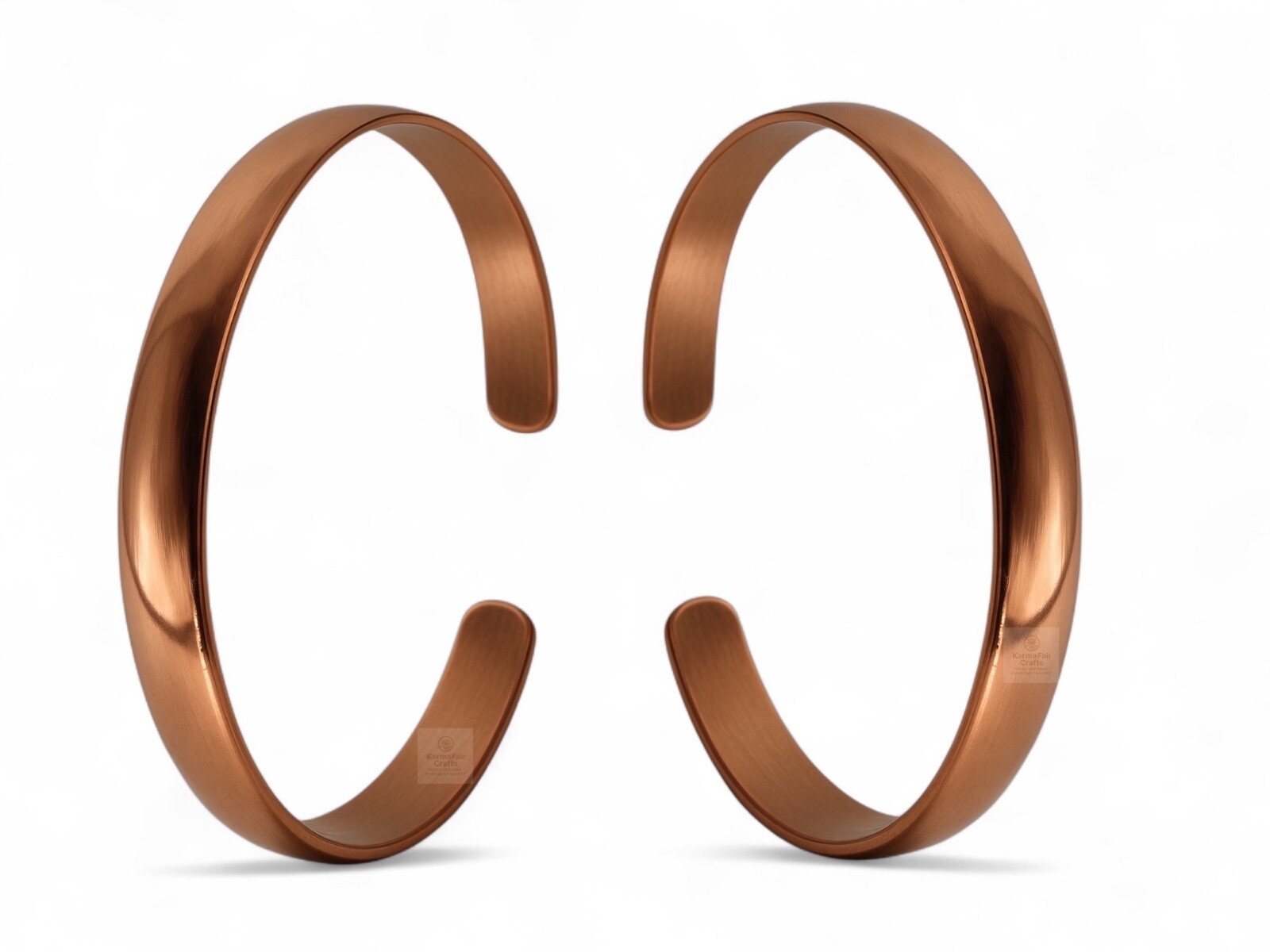 Pair of Pure Copper Bracelet. Handmade 100% Copper for Arthritis Pain Therapy.