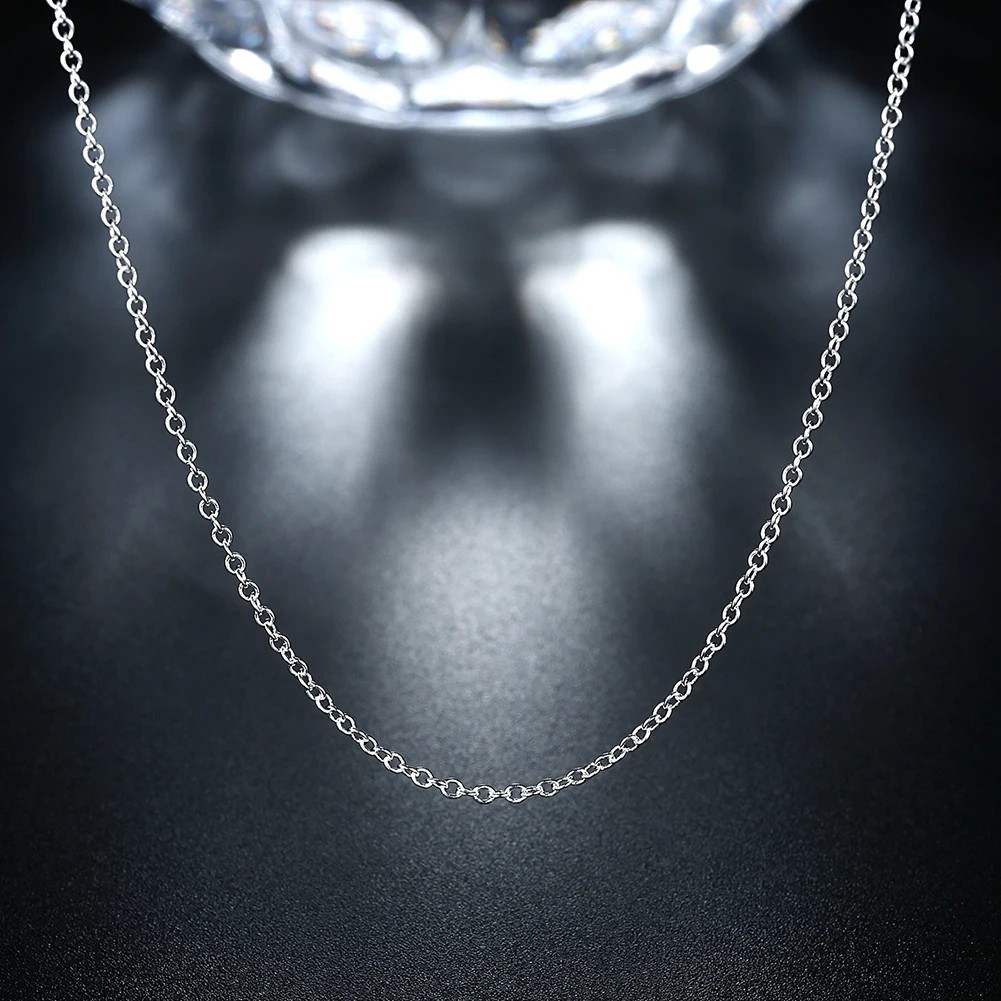 10PCS wholesale 925 sterling solid silver 1MM 16-30inch snake chain necklace