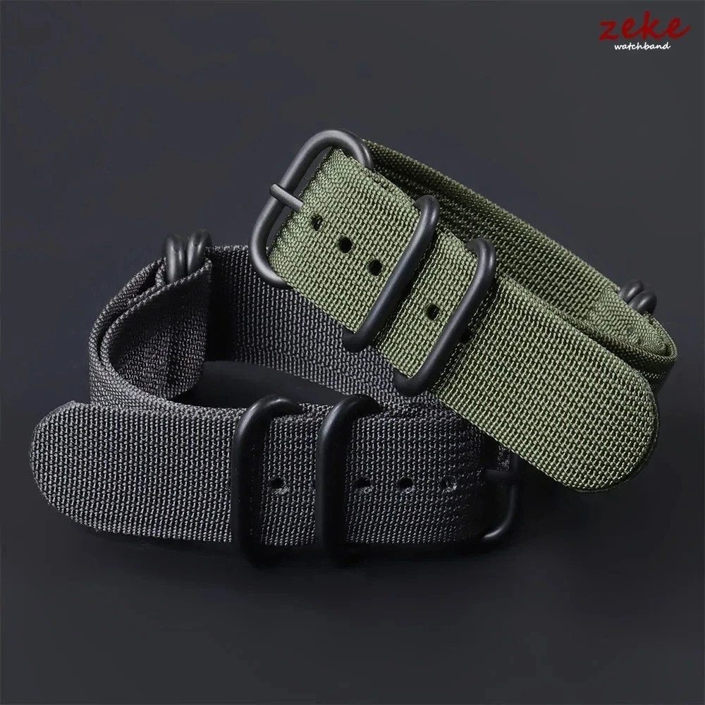 18mm 20mm 22mm 24mm Ballistic Durable Military Nylon Wrist Watch Band Strap