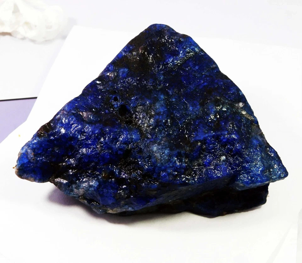 1720 CT Natural Blue Sapphire Certified Rough Uncut Stone Huge Loose Gemstone