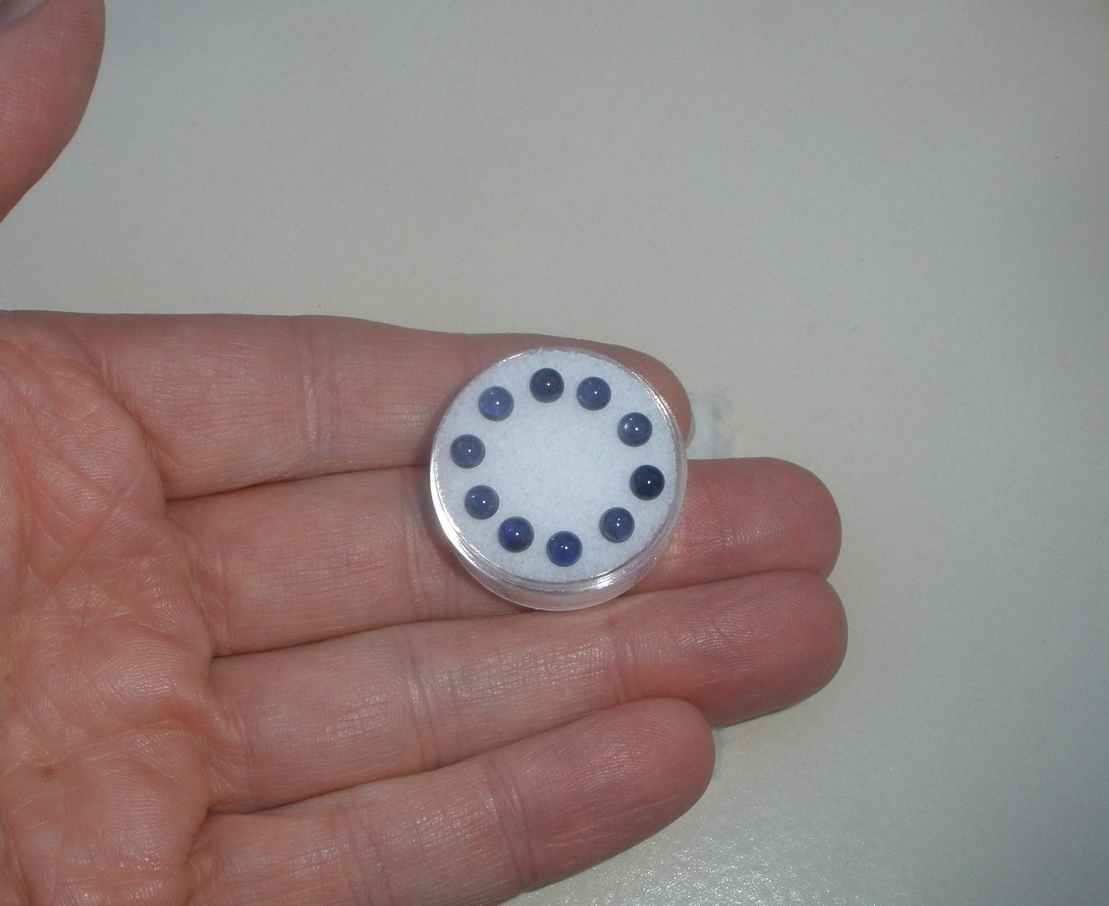 10 Iolite Round Cabochon Loose Natural Gems 4mm each
