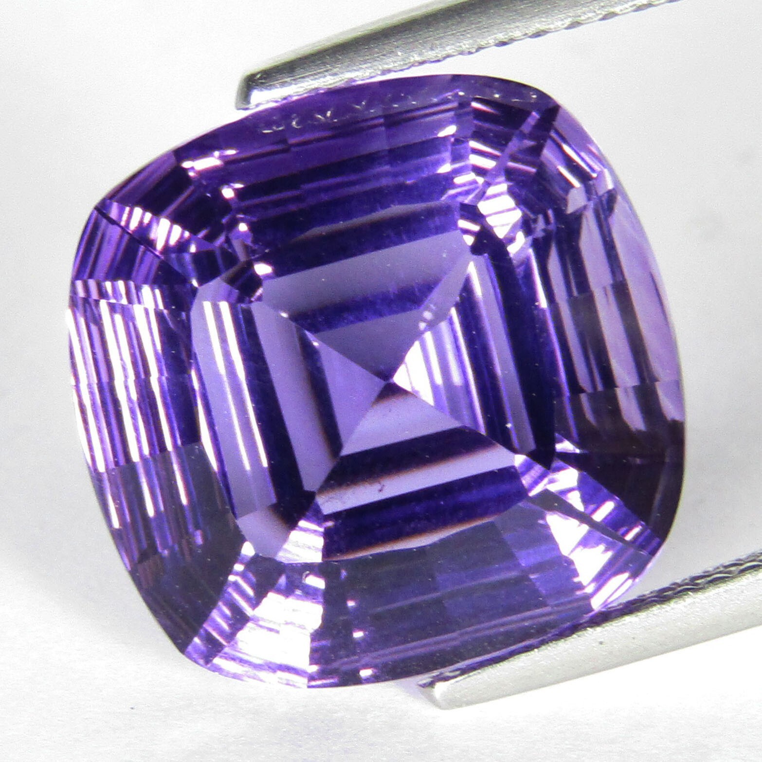 19.80Cts Genuine Natural Amethyst 16.7mm Fashion Cushion Cut Loose Gemstone