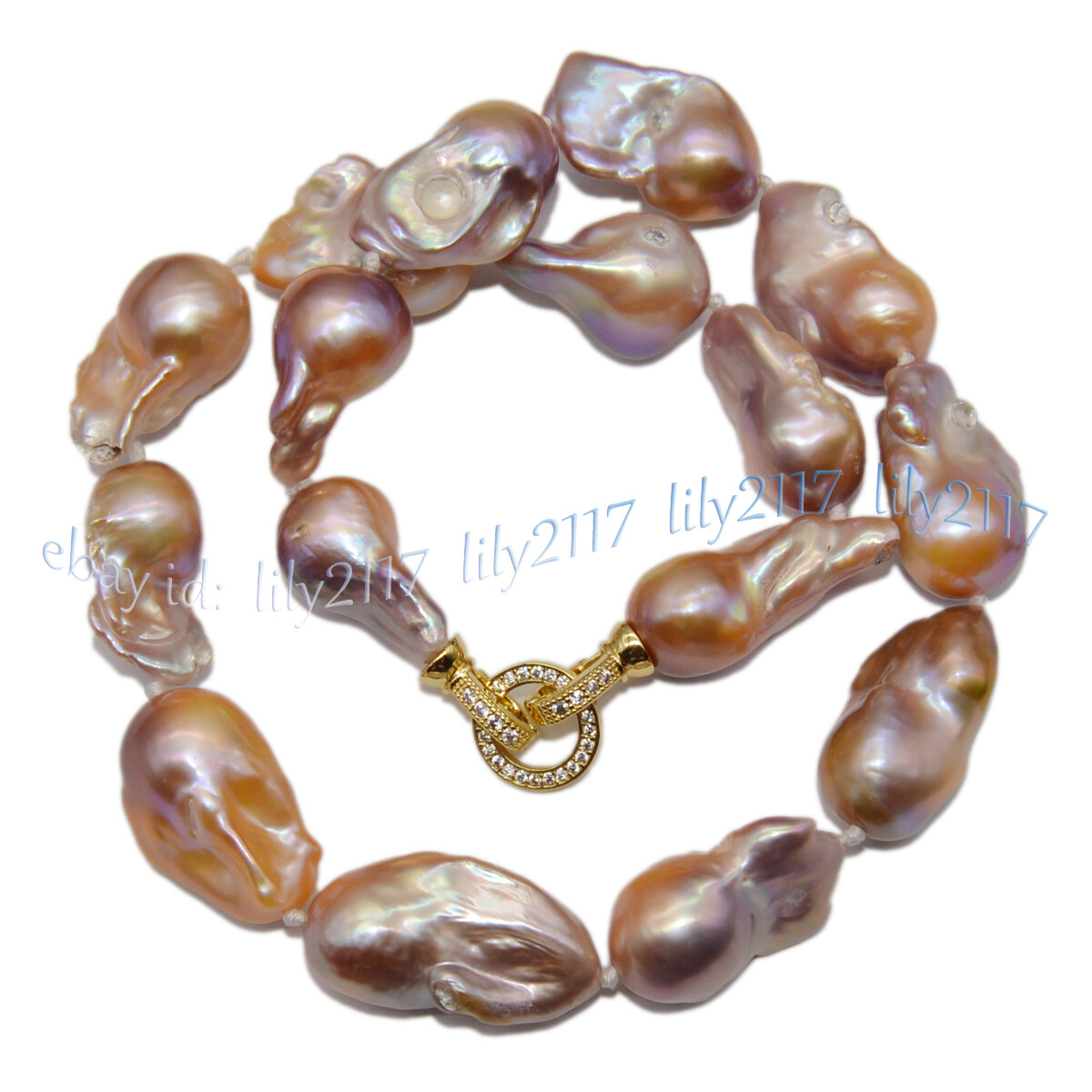 Huge Natural South Sea Pink Purple Baroque Reborn Keshi Pearl Necklace 14-36inch