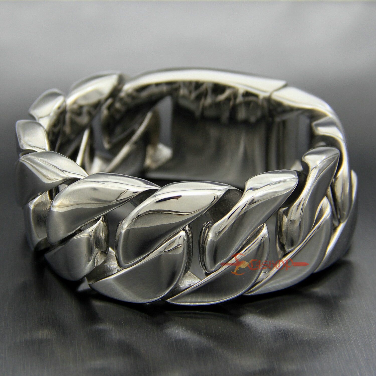 Men’s Super Heavy 316L Stainless Steel Curb Cuban Link Chain Bracelet Necklace