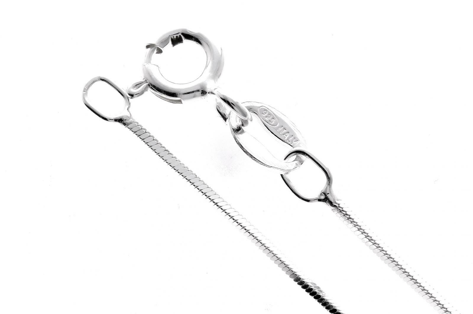 REAL ITALIAN 925 Sterling Silver Snake Chain 14″ 16″ 18″ 20″ 22″ 24″ GCH004 UK