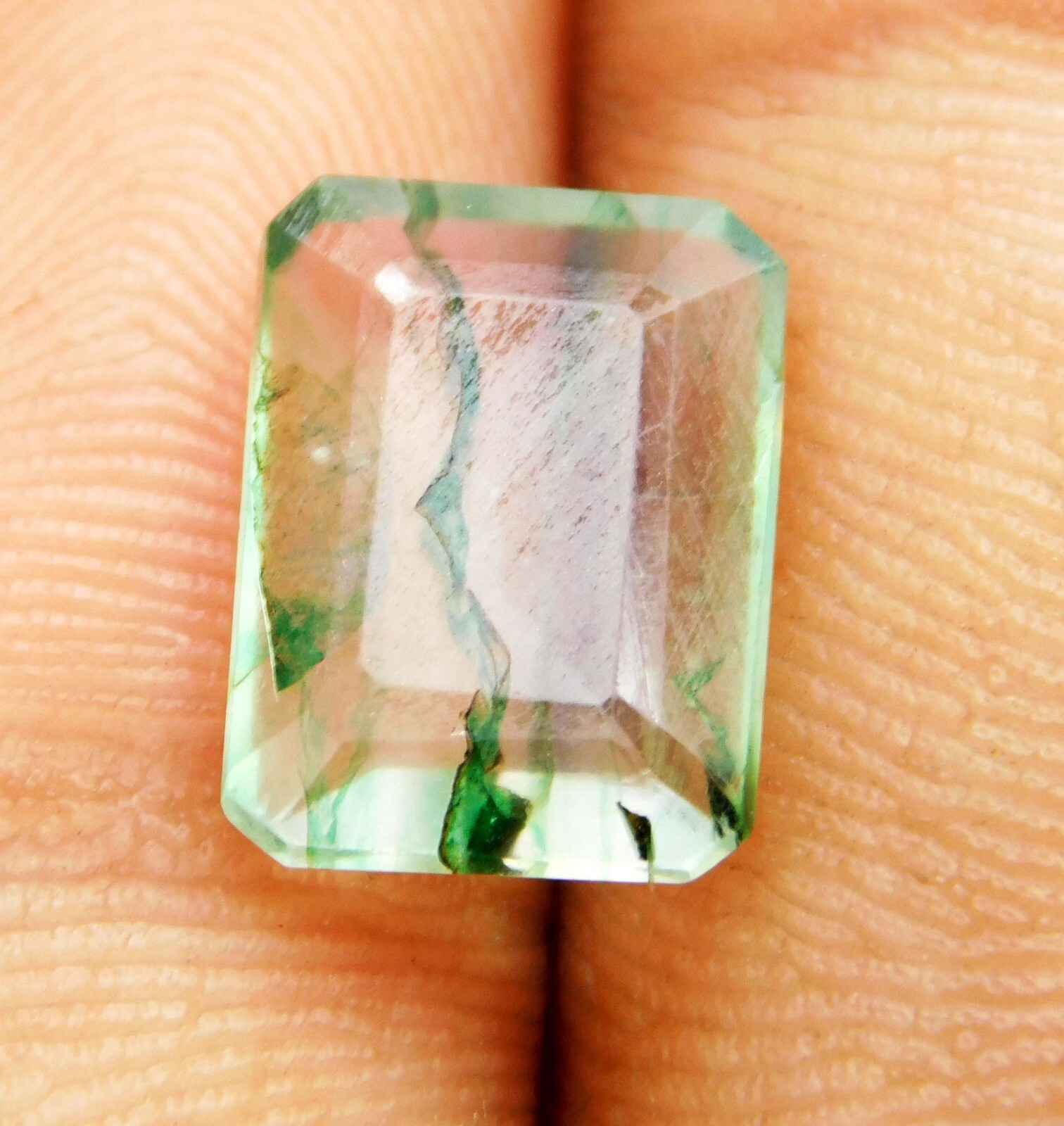 Certified Natural Colombian Green Emerald 3.00 Ct Emerald Cut Loose Gemstone