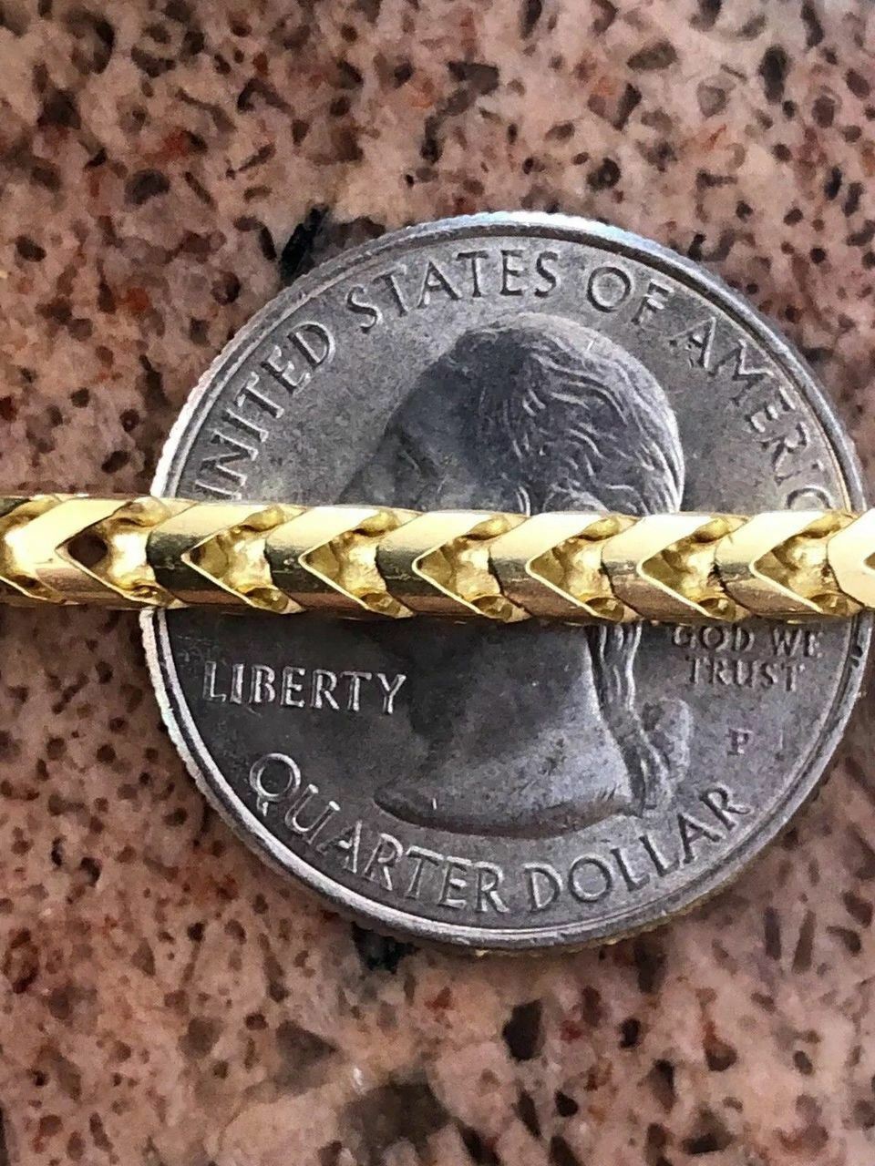 Men’s Thick 4mm Franco Bracelet 14k Gold Plated Solid 925 Sterling Silver Italy