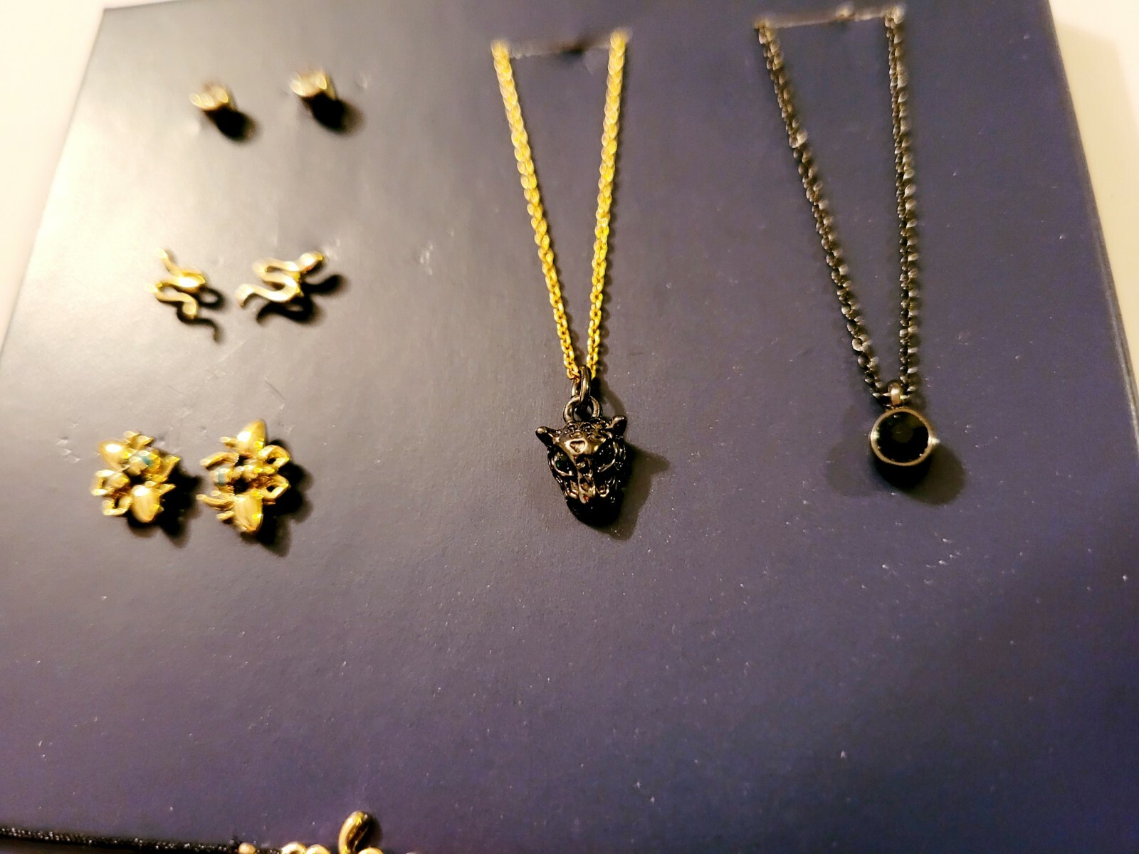 Rachel Roy 7 Days of Adornment Earrings & Necklaces Snake Gift Set $30 New