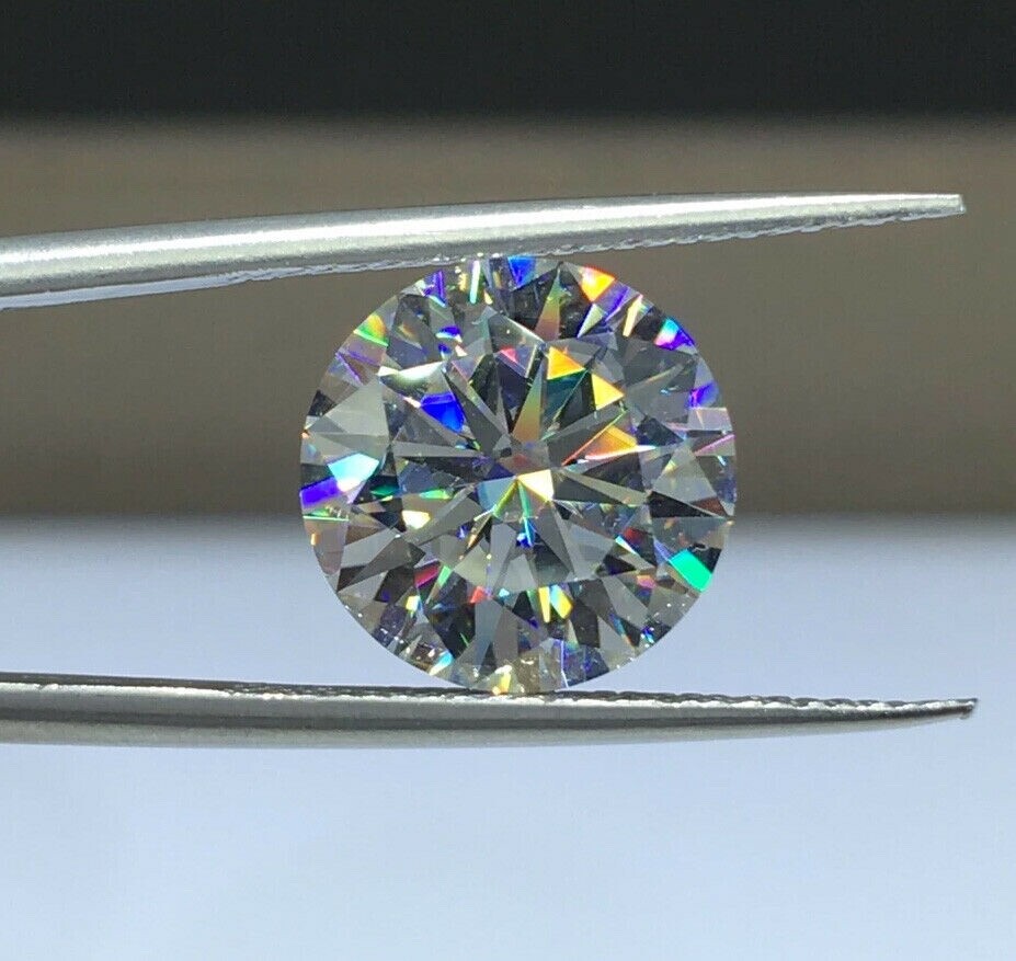 GRA Certified Loose Moissanite Round Stones D VVS1 All Sizes