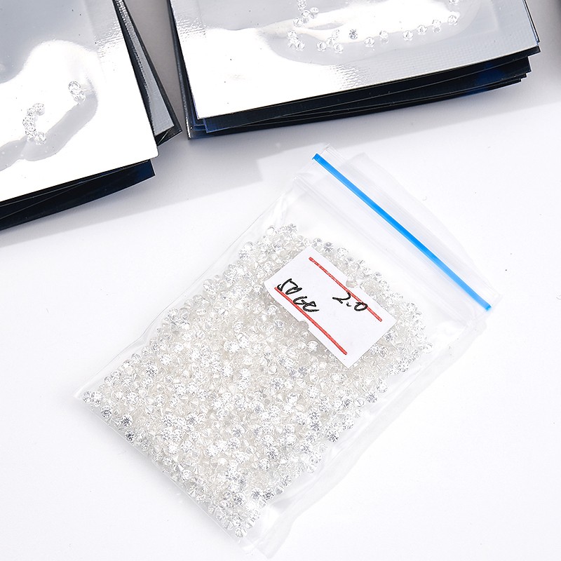 US Wholesale Price 1CT 0.8-2.9mm Round D Color VVS1 Loose Moissanite Stones Lot