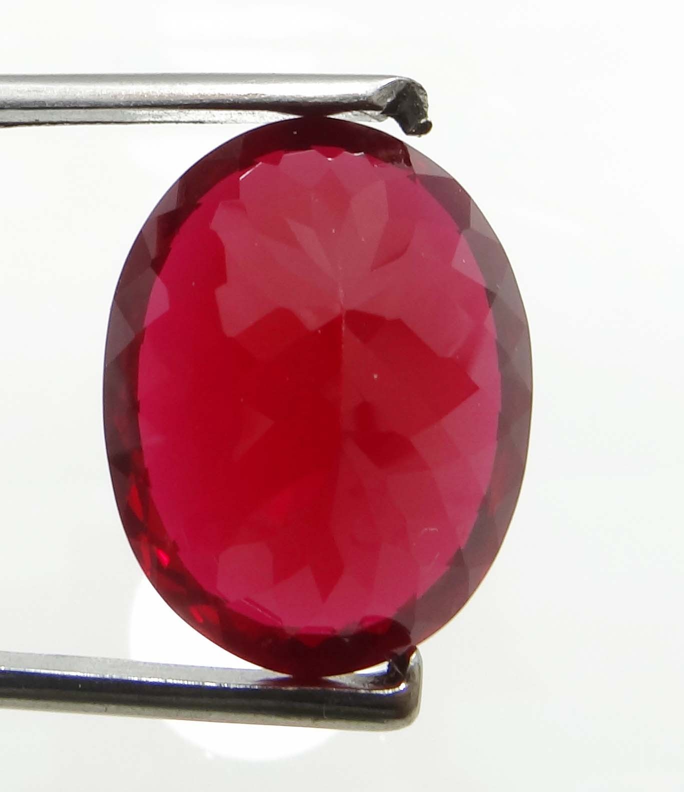 NATURAL 12.00 CTS PIGEON BLOOD RED RUBY oval GEMSTONE CERTIFIED