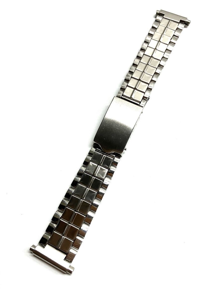 Stainless steel strap for wristwatches vintage item 16.5 21mm approximately 15cm
