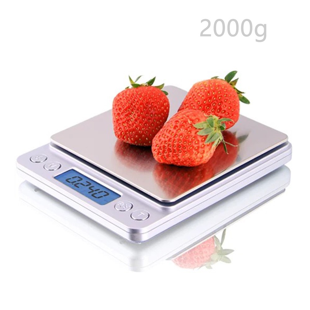 Digital Kitchen Scale 2000gX 0.1g Diet Food Coffee Jewelry Gold Pocket Size Herb
