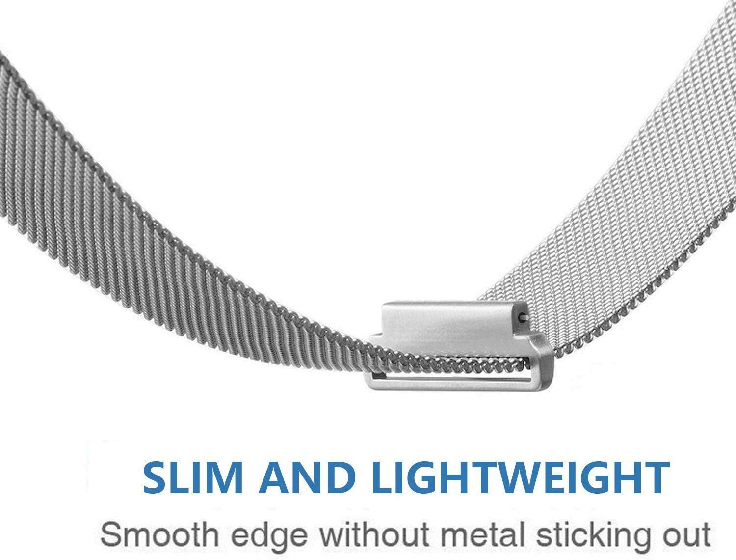 Metal Watch Band MagneticMilanese Stainless Steel Strap For Fitbit Versa 3/Sense