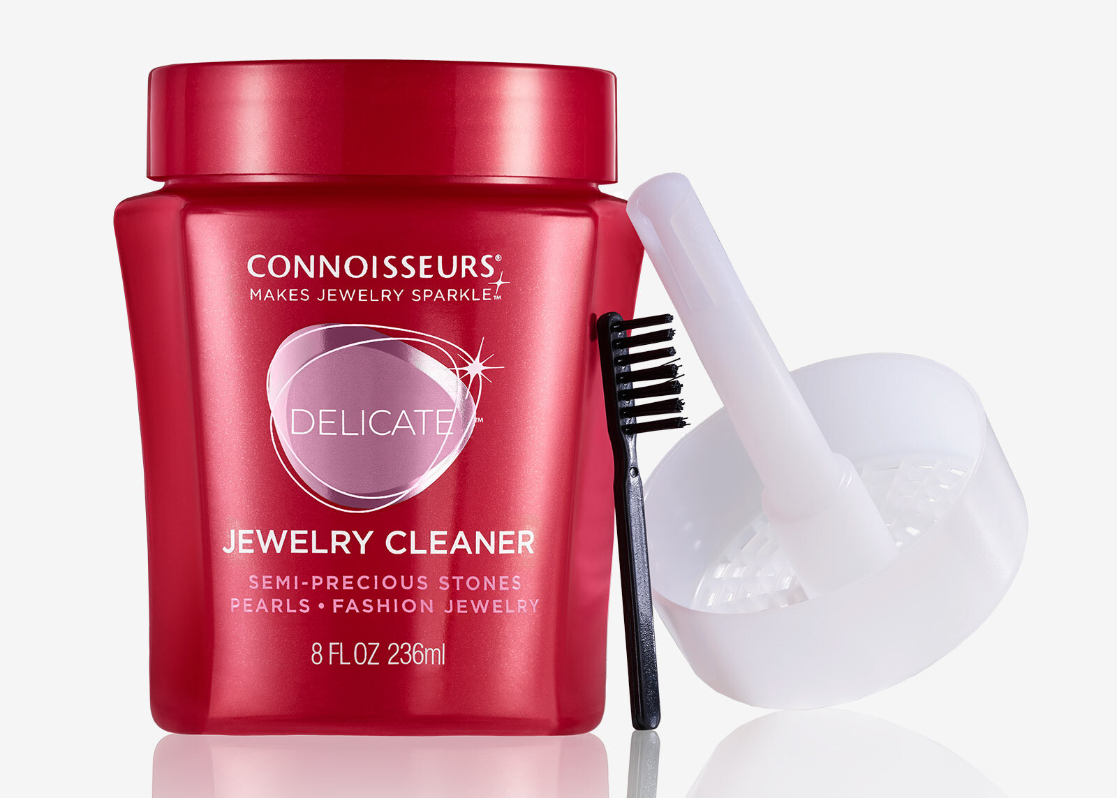 Connoisseurs Delicate Jewelry Cleaner for Pearl & Fashion Jewelry Dip 8Oz.