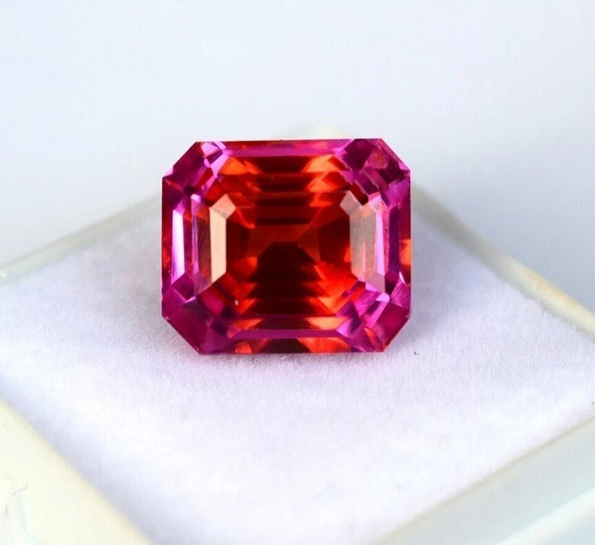 Beautiful Sapphire Pitambari Natural 15+ Ct Emerald Cut EGL Certified Gemstone