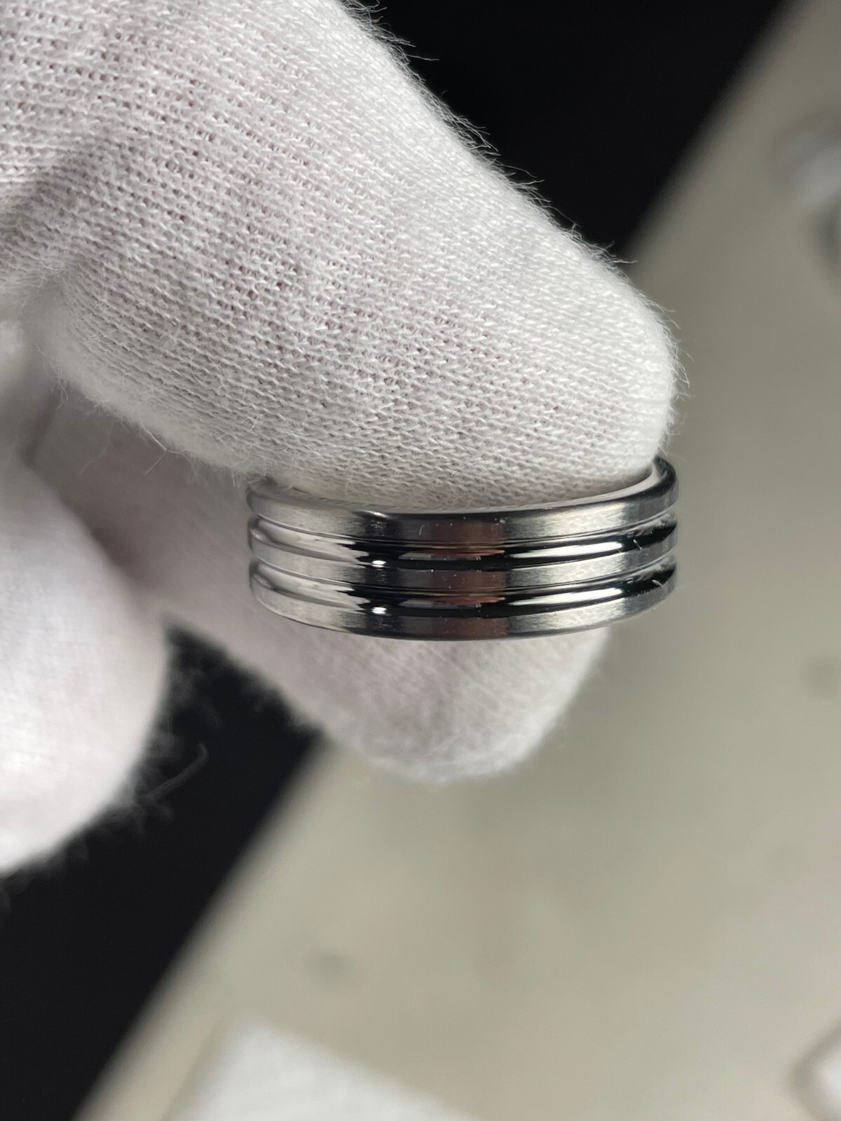 Men’s Alternative Wedding Band, Everyday Wear, Solid Titanium Ring