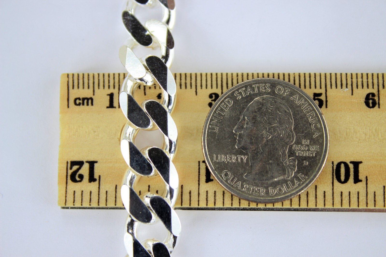.925 Sterling Silver Cuban Curb Link Chain Necklace 1mm~15mm Men Women 16″~40″