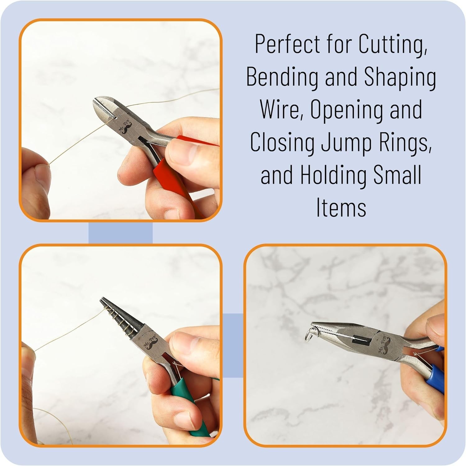 Ergonomic Jewelry Pliers Set – 3 Essential Tools for Crafting & Earring Making